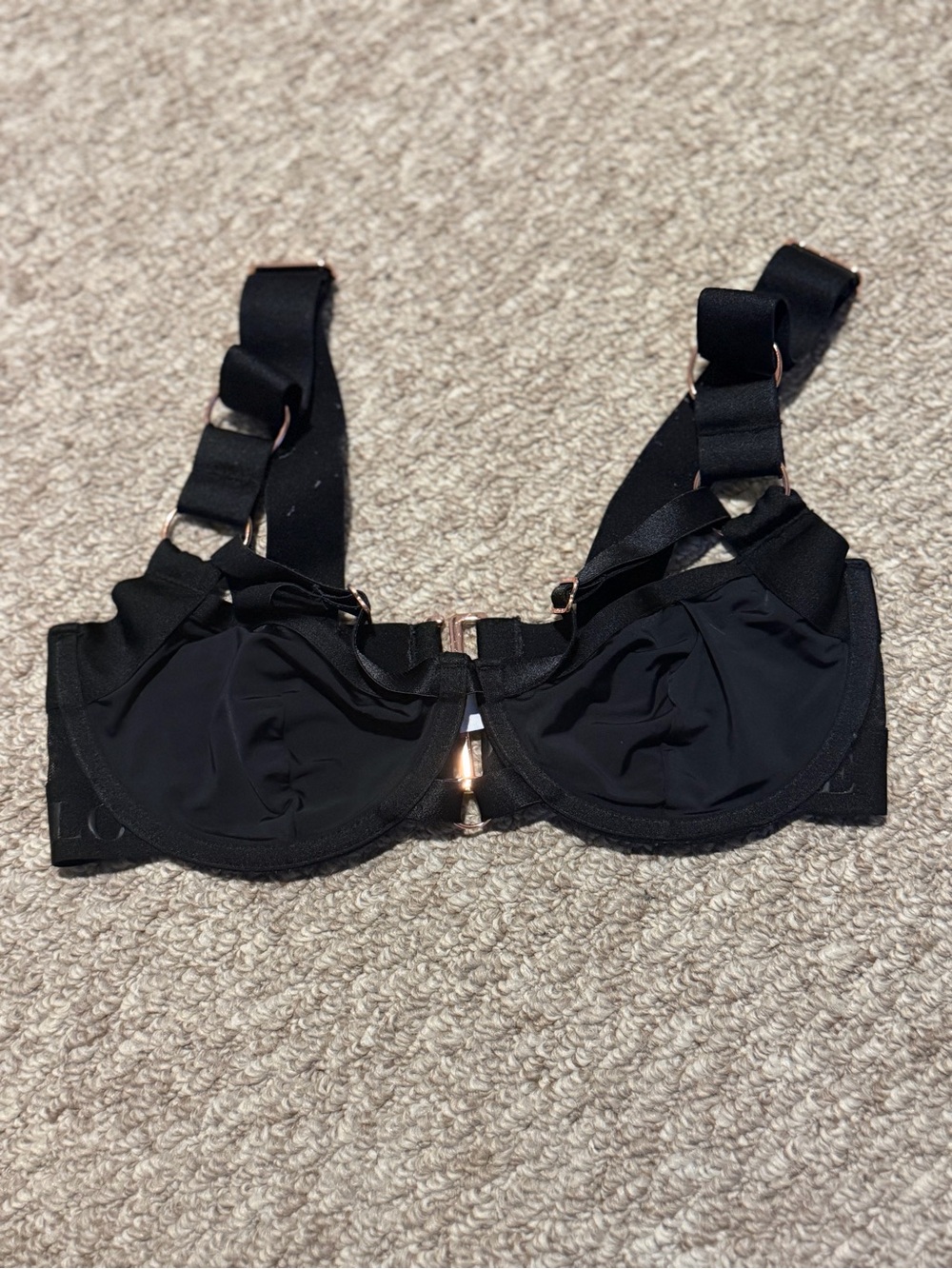 Everyday Support Black Underwire Bra with Adjustable Straps
